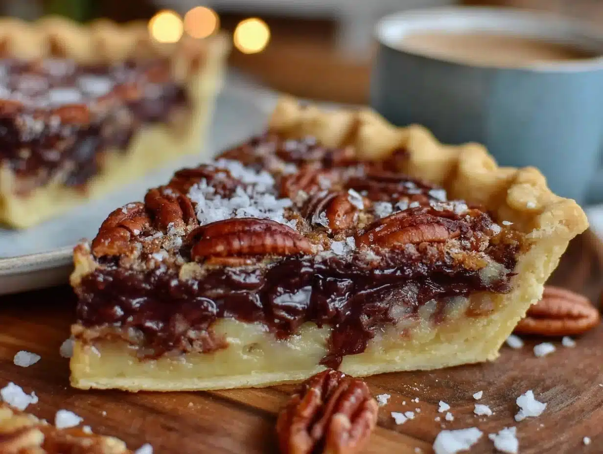 chocolate pecan pie - featured image