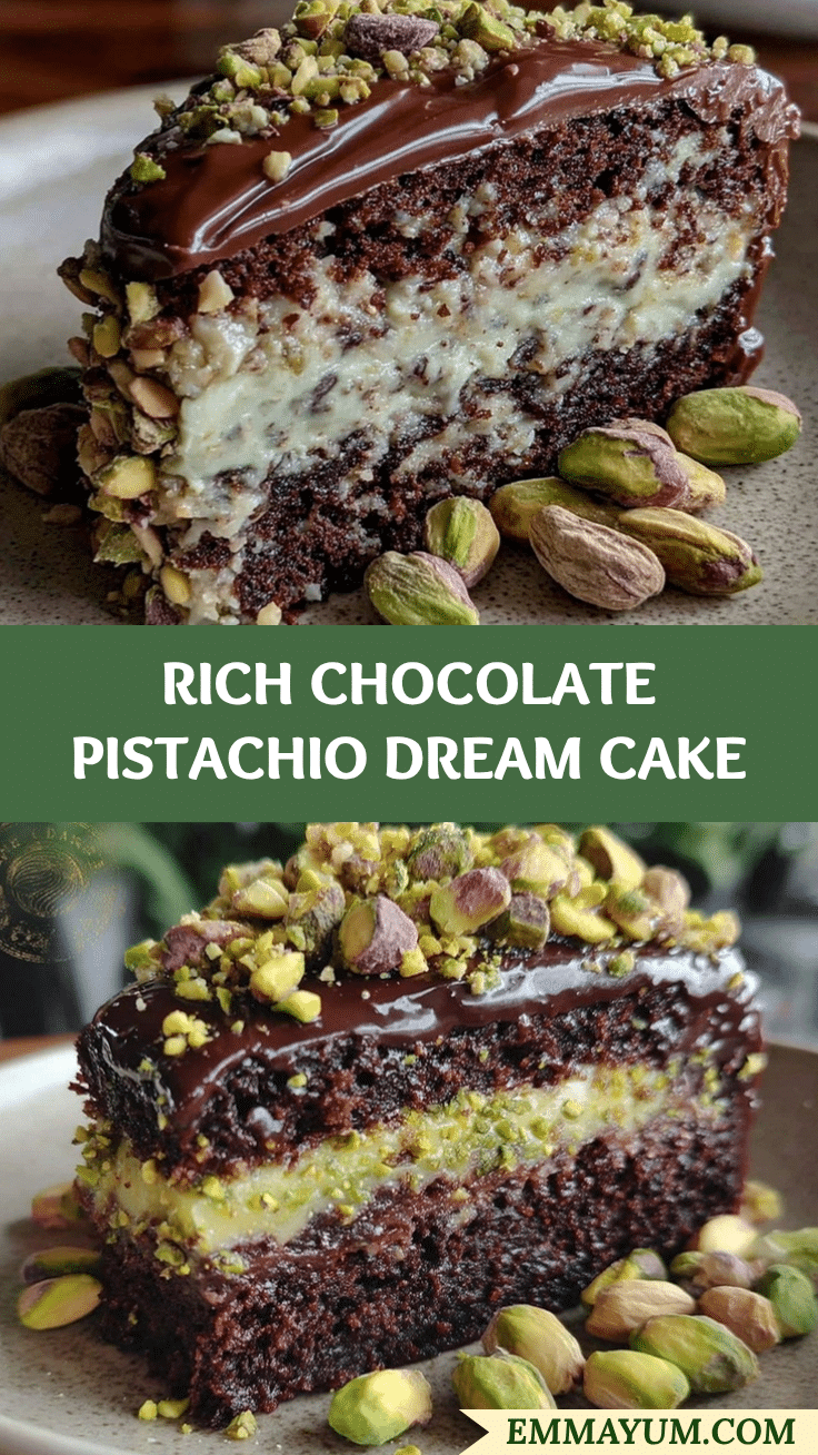 Chocolate Pistachio Cake recipe
