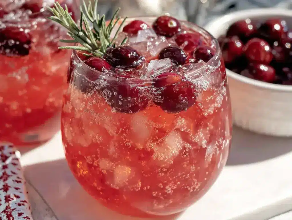 Christmas Cranberry Spritzer - featured image