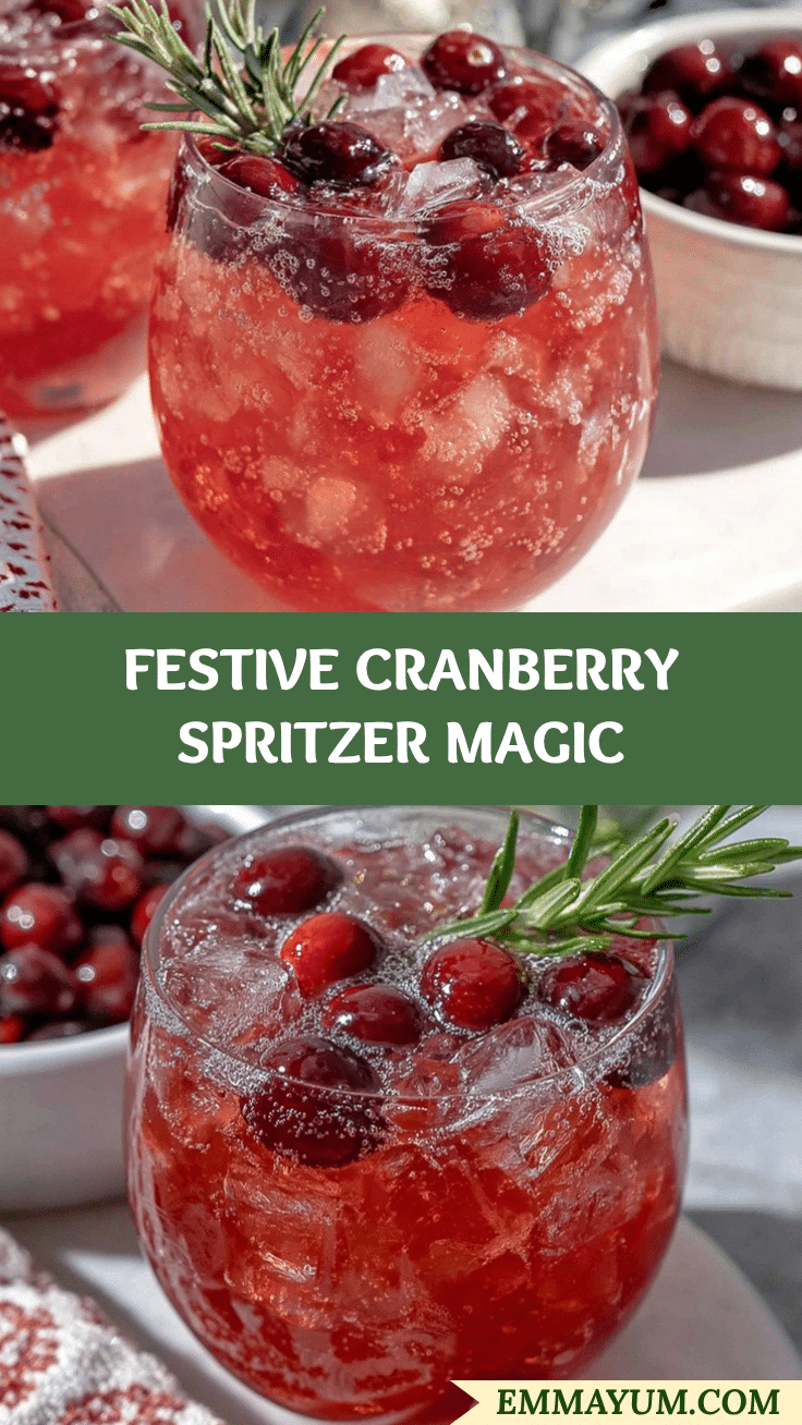 Christmas Cranberry Spritzer recipe