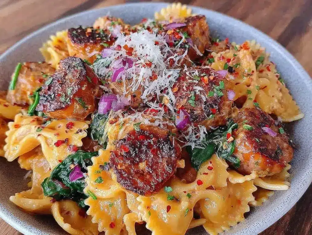 creamy butternut squash pasta - featured image