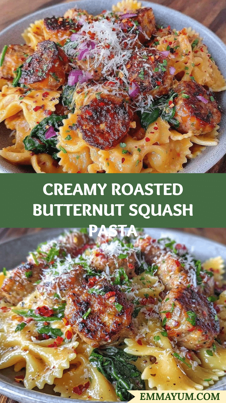 creamy butternut squash pasta recipe