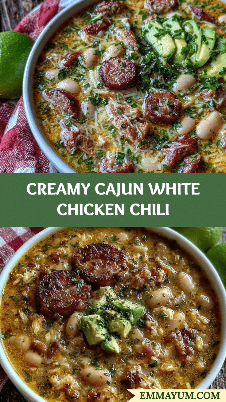 creamy cajun white chicken chili recipe