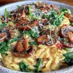 creamy garlic butter orzo - featured image