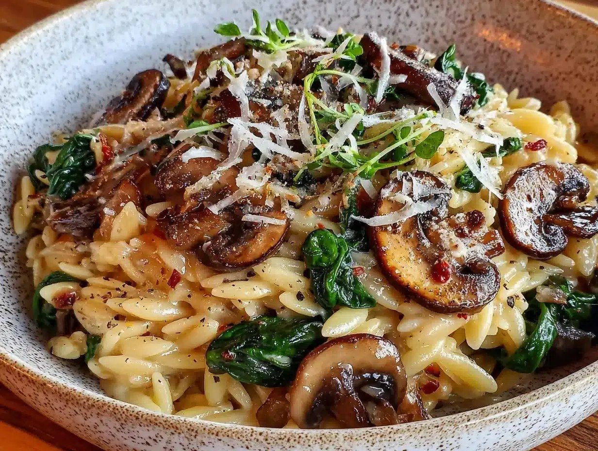 creamy garlic butter orzo preparation steps