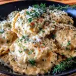 creamy garlic parmesan ravioli - featured image
