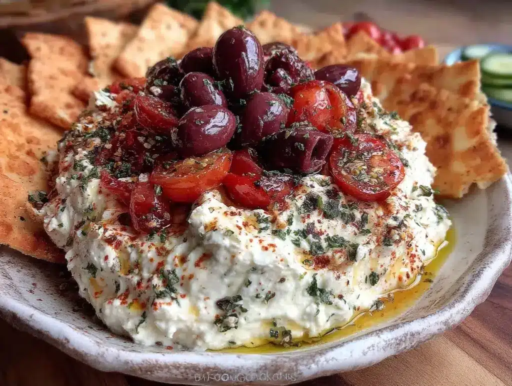 creamy Greek feta dip - featured image