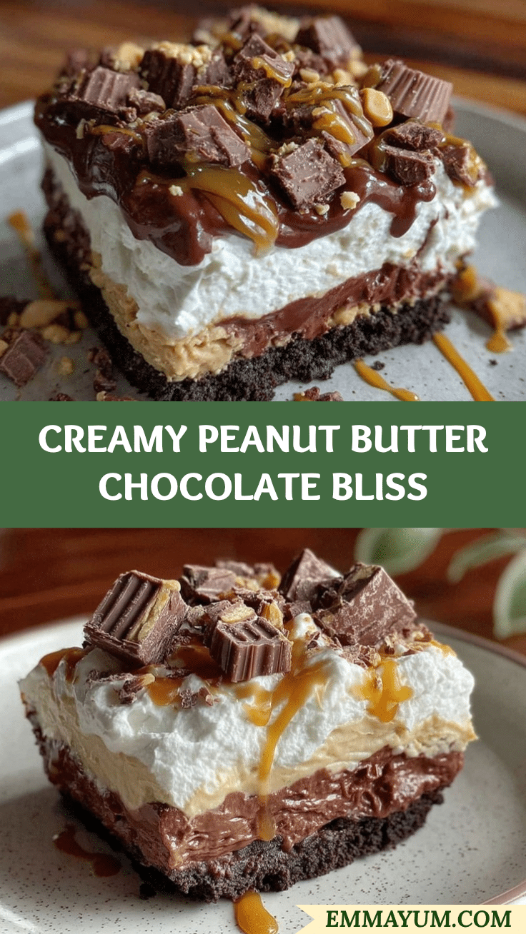 creamy peanut butter chocolate lasagna recipe