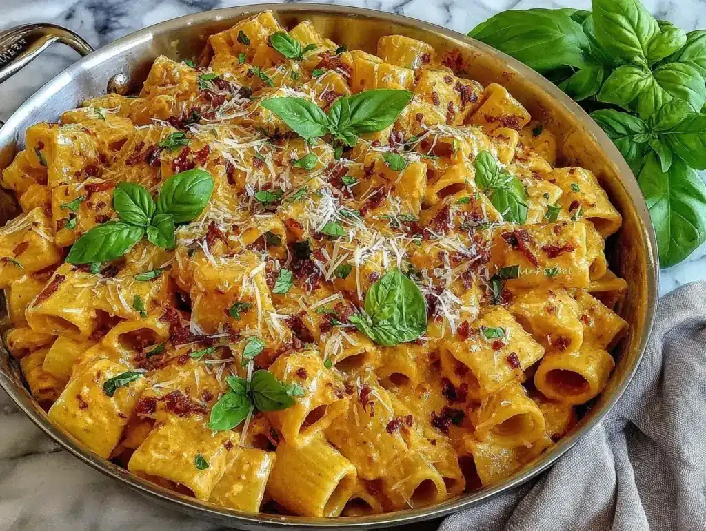 creamy tomato ricotta pasta - featured image