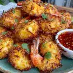 crispy air fryer coconut shrimp - featured image
