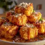 crispy air fryer tofu bites - featured image