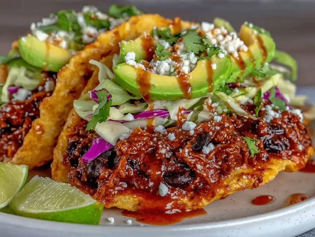 crispy black bean tacos - featured image
