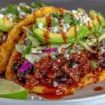 crispy black bean tacos - featured image