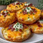 crispy loaded potato rounds - featured image