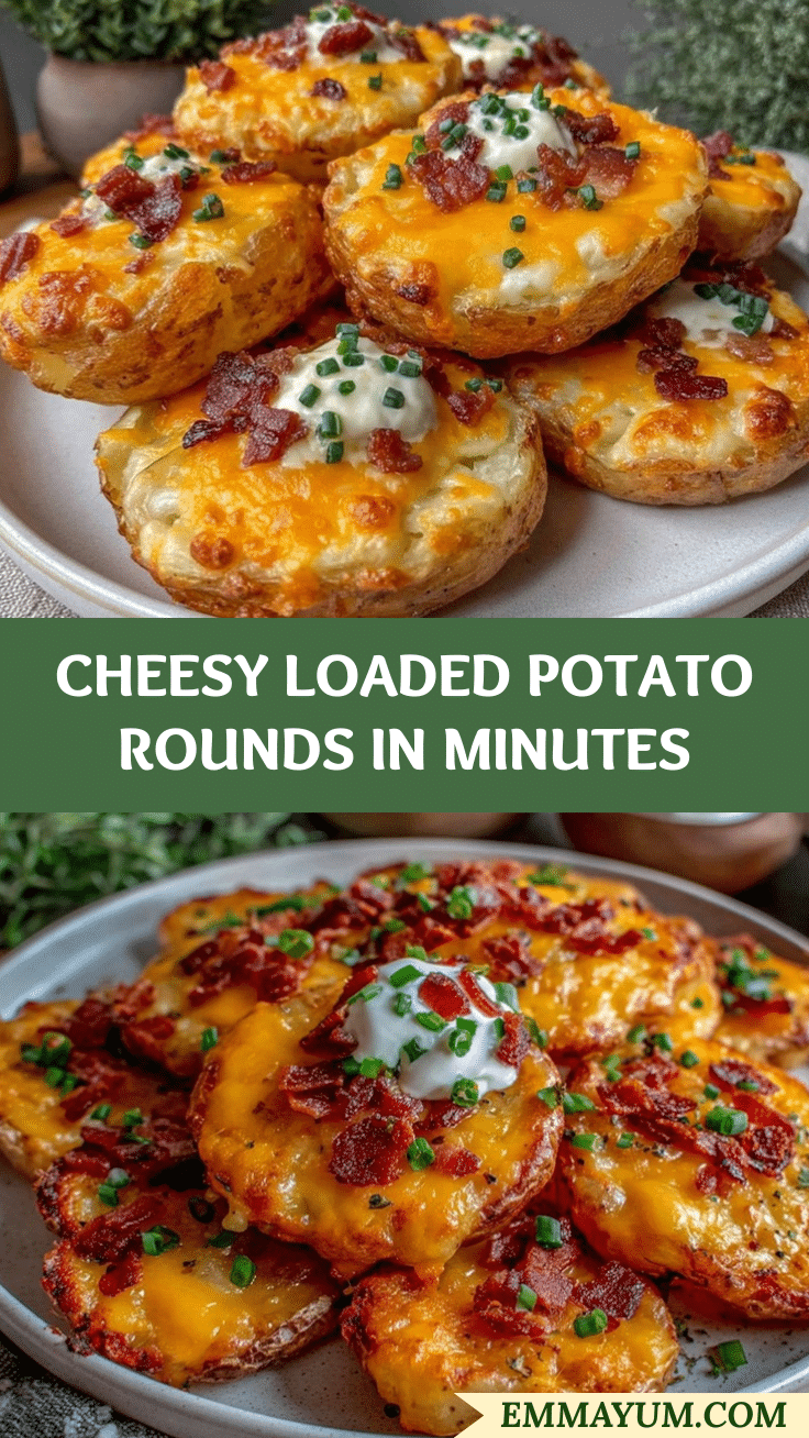 crispy loaded potato rounds recipe