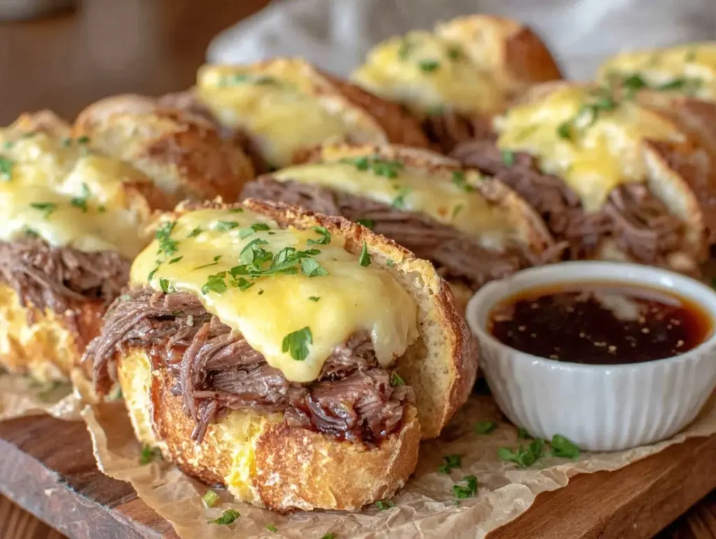 Crockpot French Dip Sandwiches - featured image