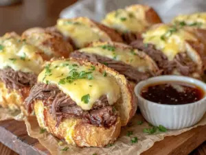 Crockpot French Dip Sandwiches - featured image