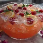 Galentine Pink Lemonade Vodka Punch - featured image