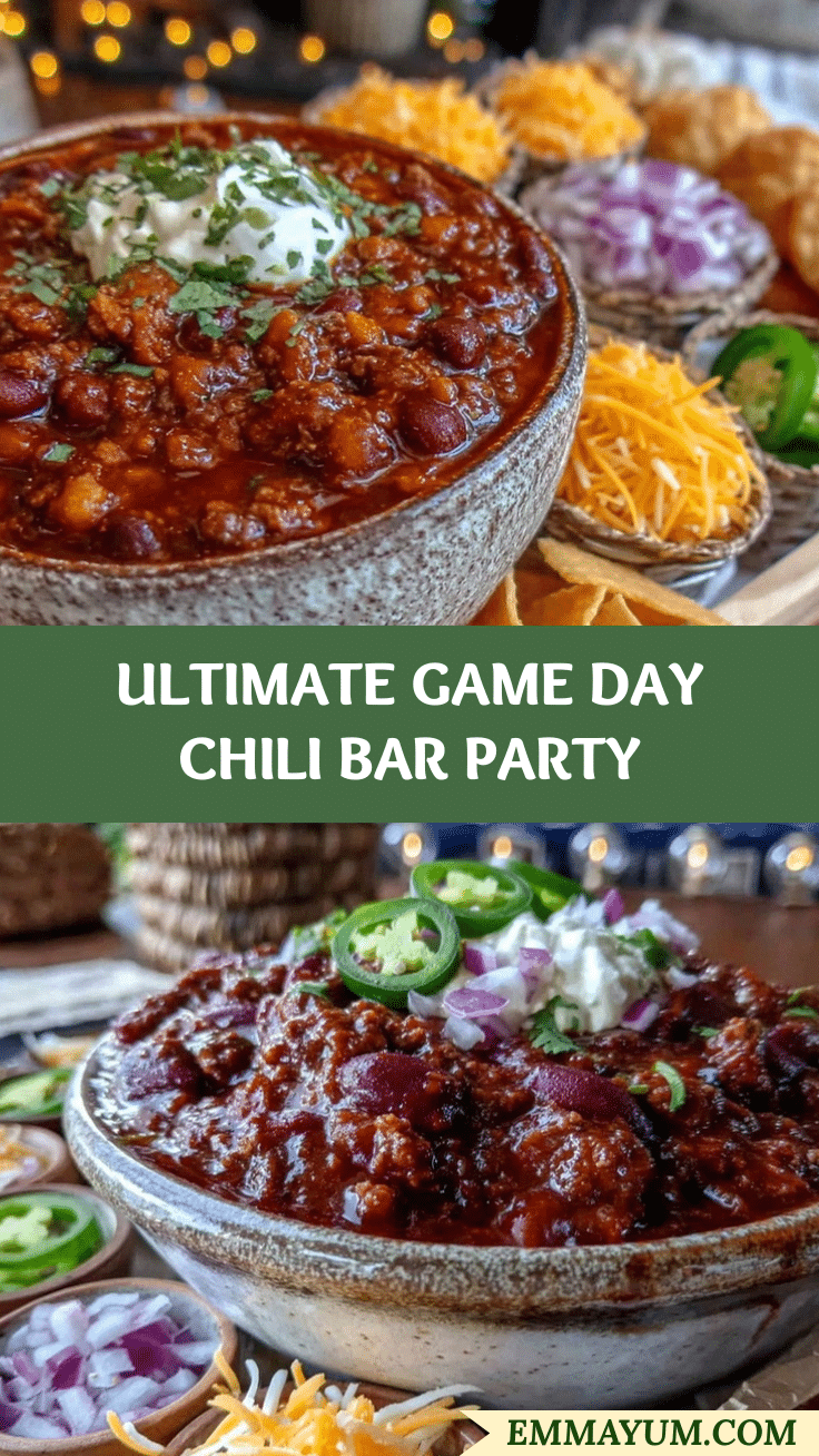 game day chili bar recipe