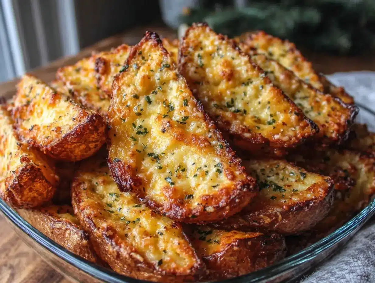 garlic parmesan potato wedges preparation steps