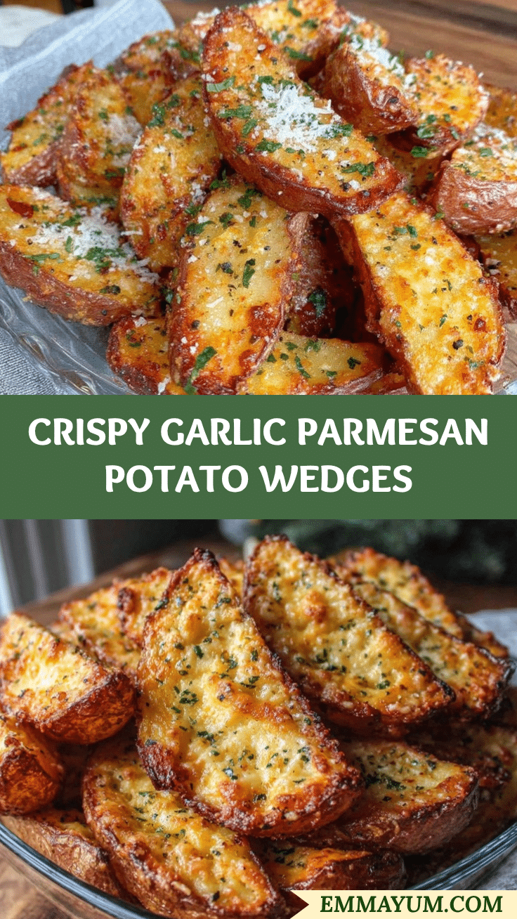 garlic parmesan potato wedges recipe