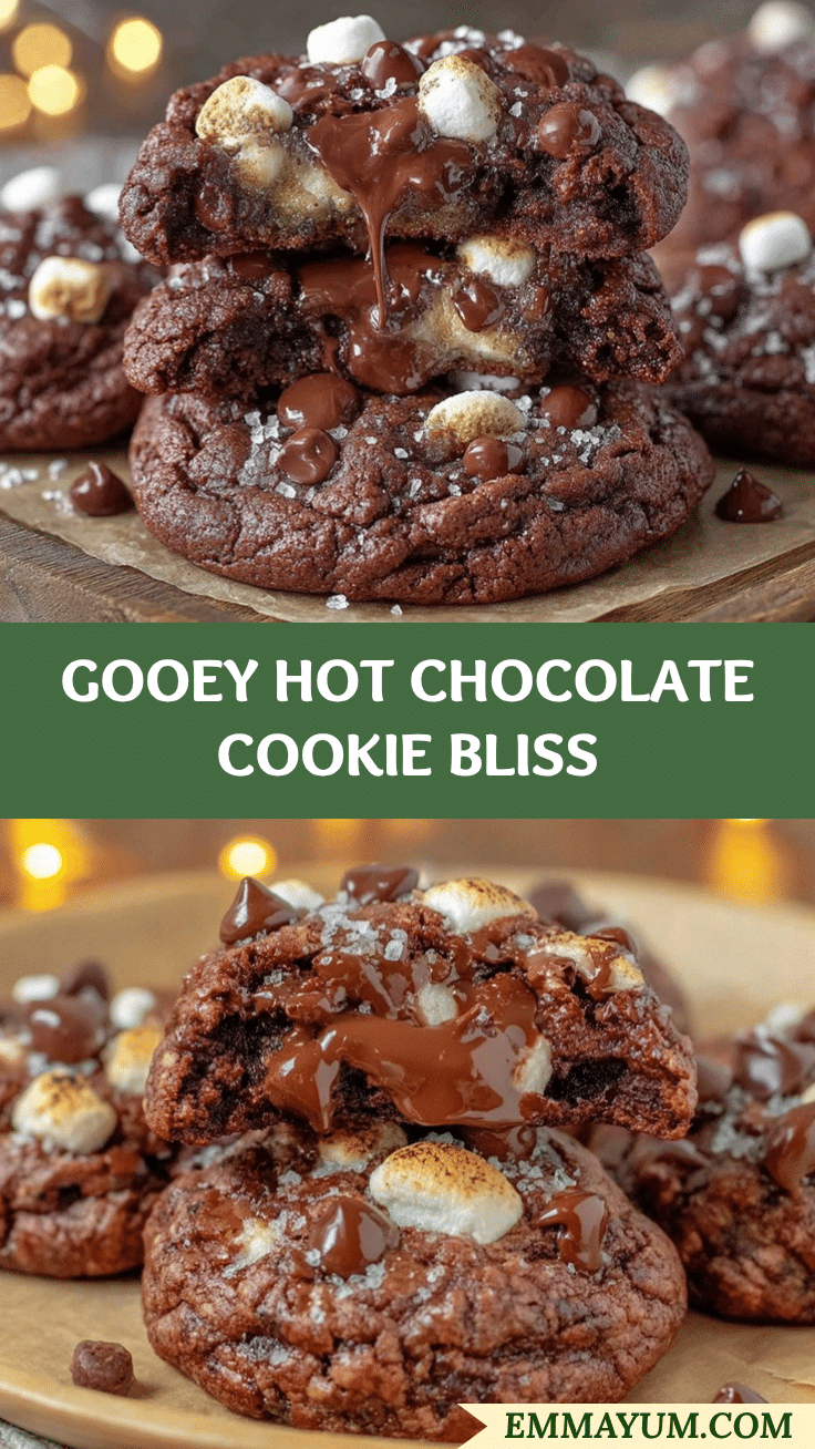 gooey hot chocolate cookies recipe