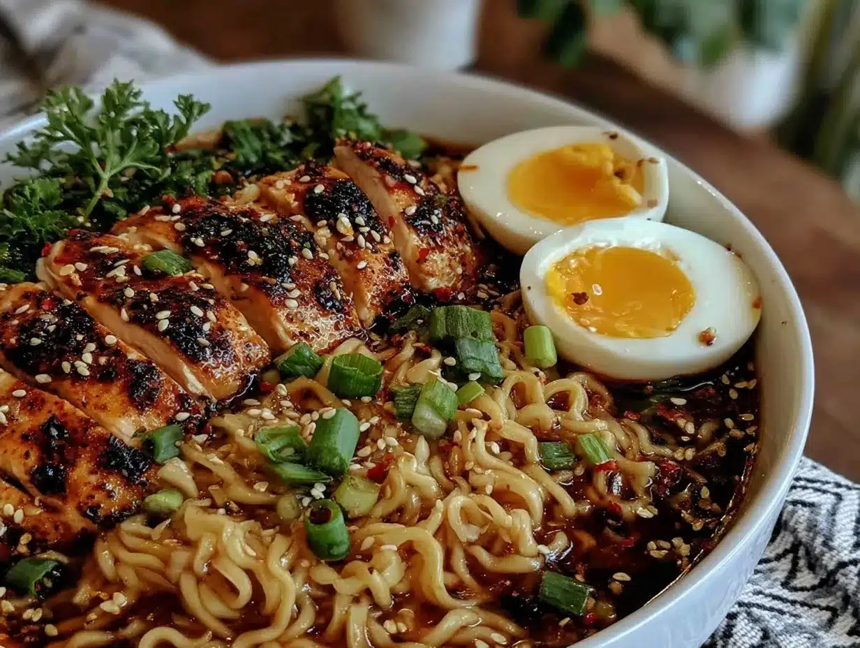 homemade chicken ramen preparation steps