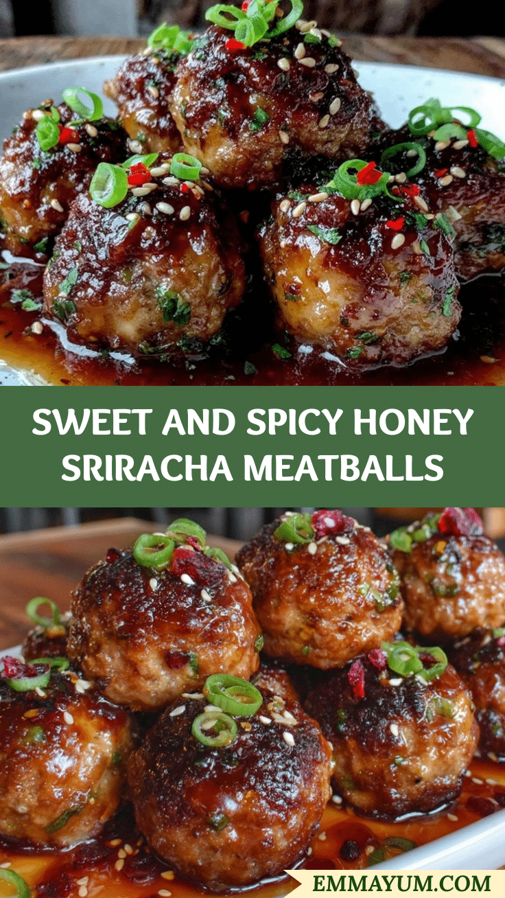 Honey Sriracha Meatballs recipe