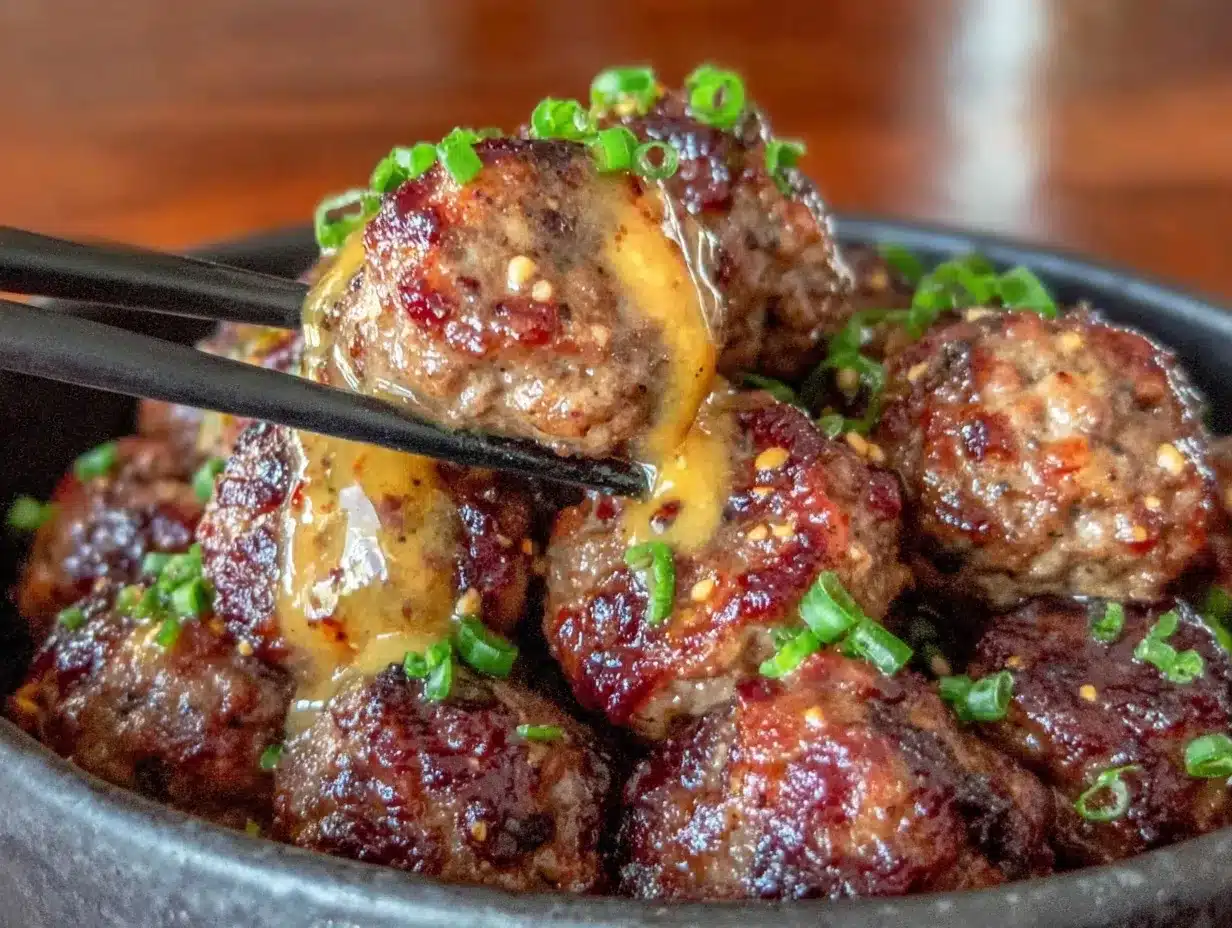 Korean BBQ meatballs preparation steps