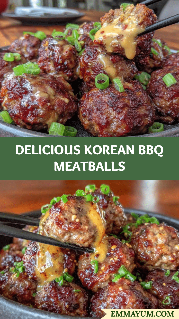 Korean BBQ meatballs recipe