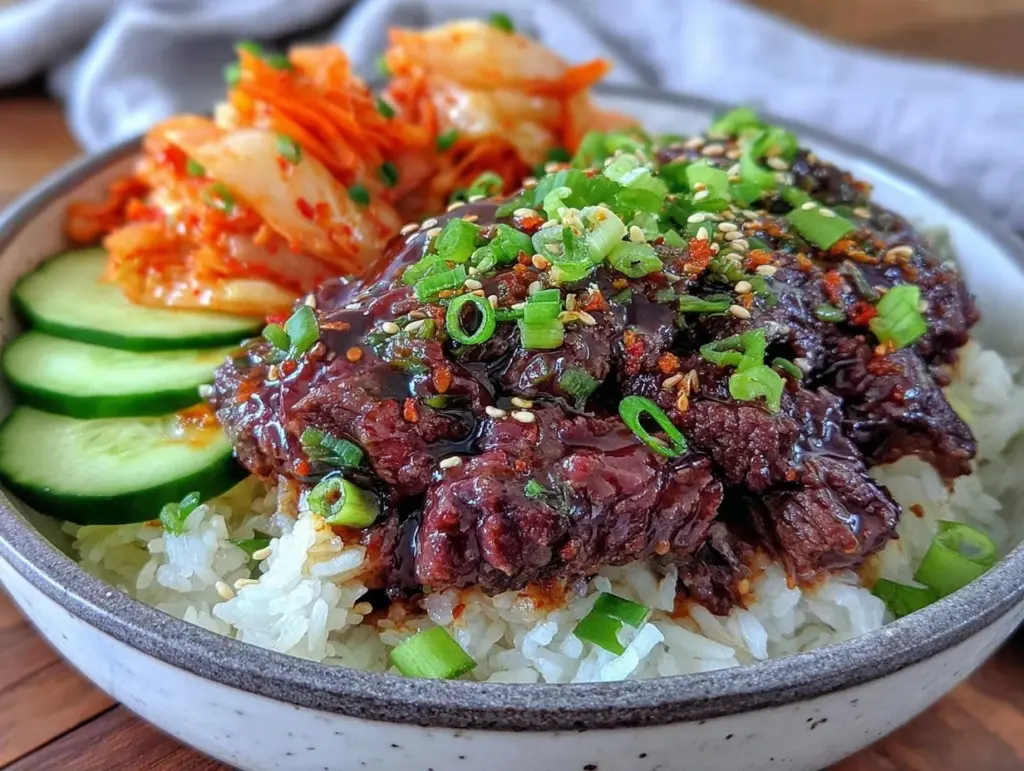 Korean beef bowl - featured image