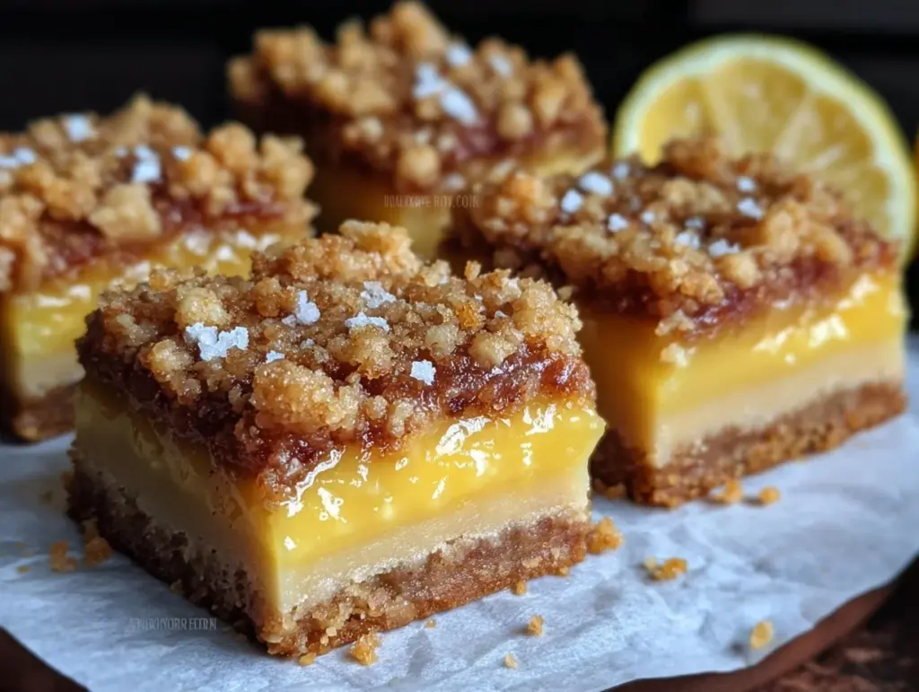 lemon crumb bars - featured image