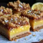 lemon crumb bars - featured image