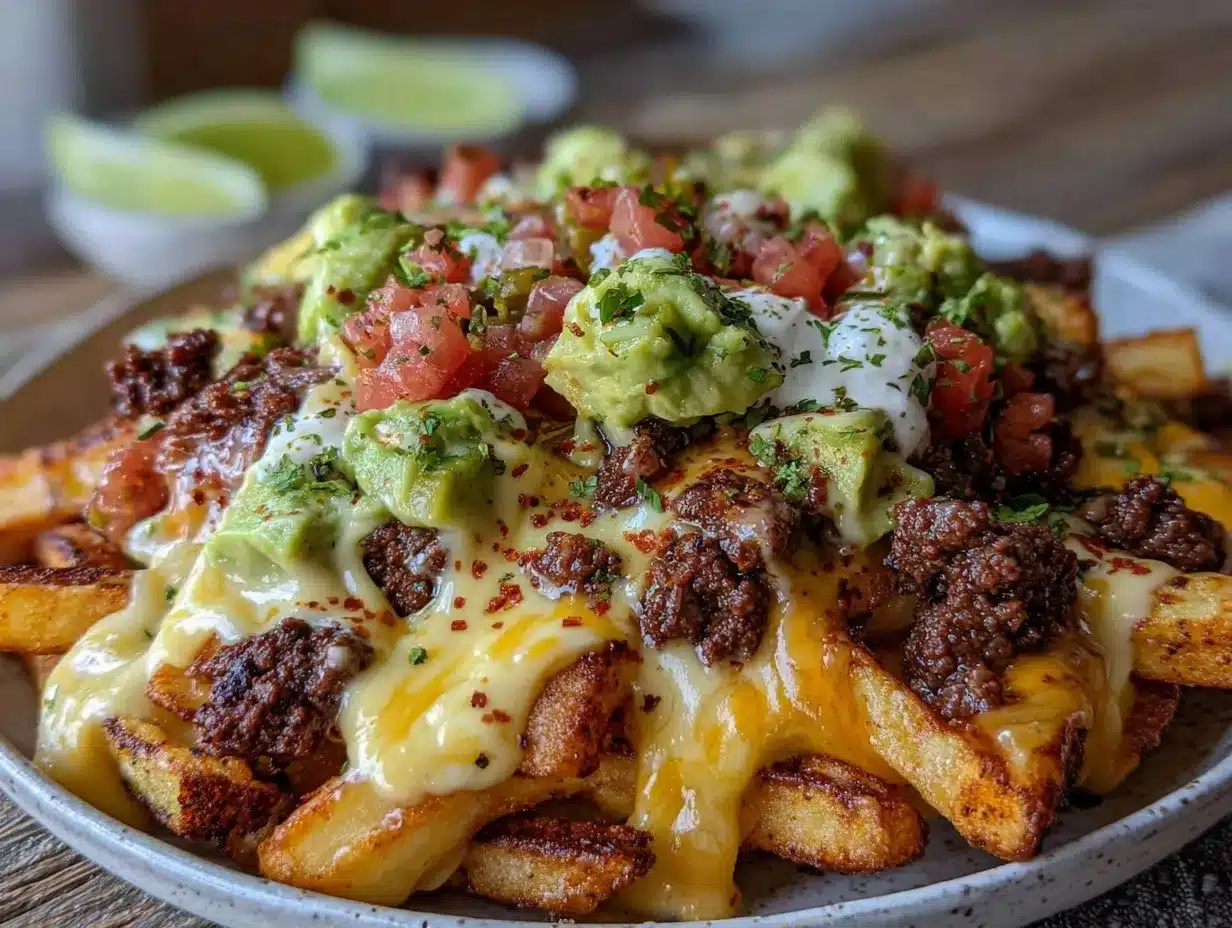 loaded taco fries preparation steps