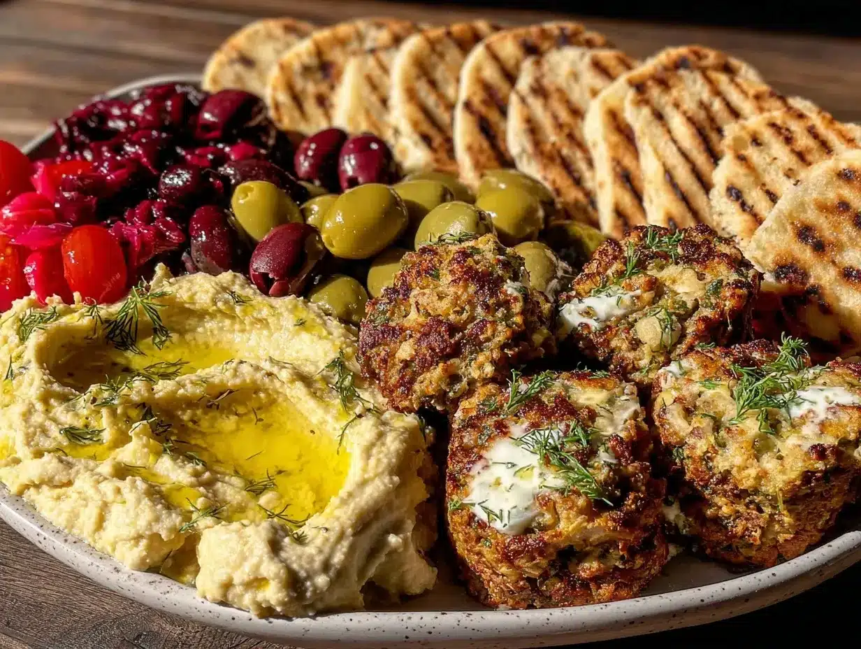 Mediterranean Mezze Platter preparation steps