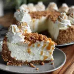 no-bake marshmallow cheesecake - featured image