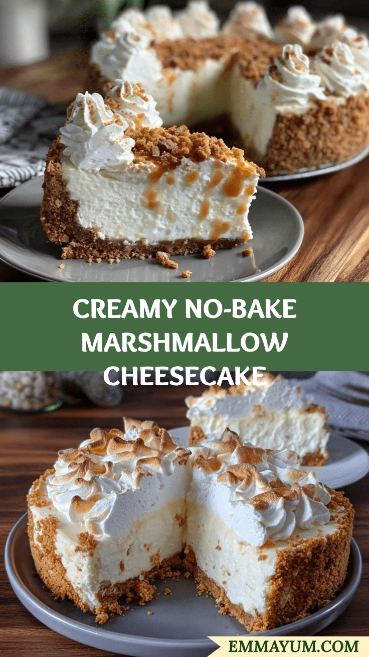 no-bake marshmallow cheesecake recipe