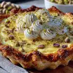 pistachio custard pie - featured image