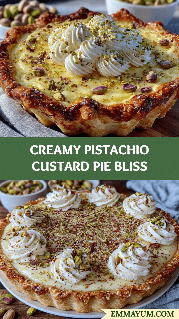 pistachio custard pie recipe