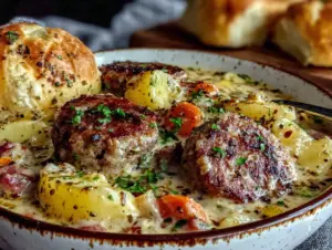 sausage and potato chowder - featured image