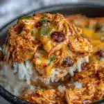 slow cooker chicken burrito bowls - featured image