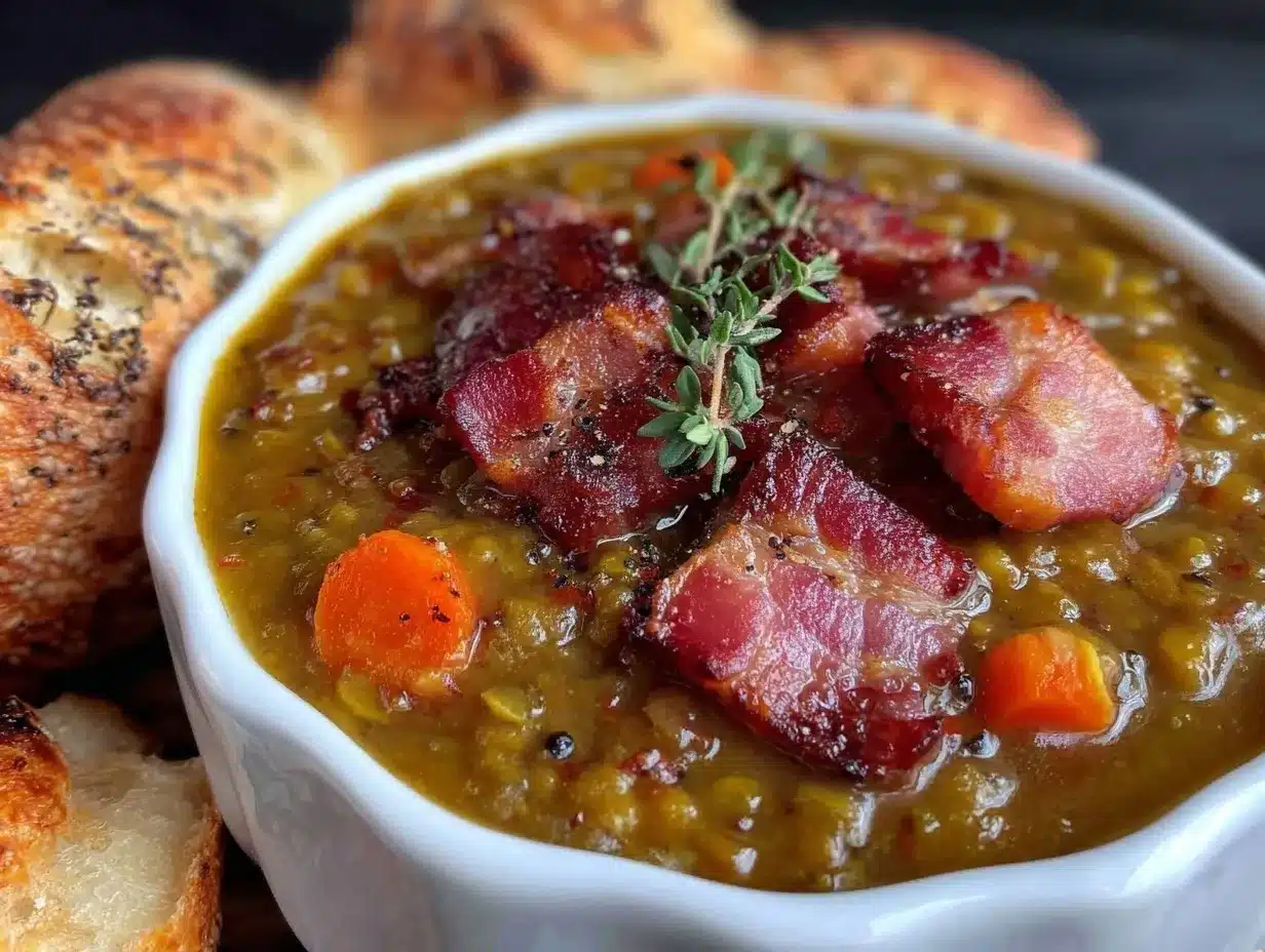 split pea ham soup crockpot preparation steps