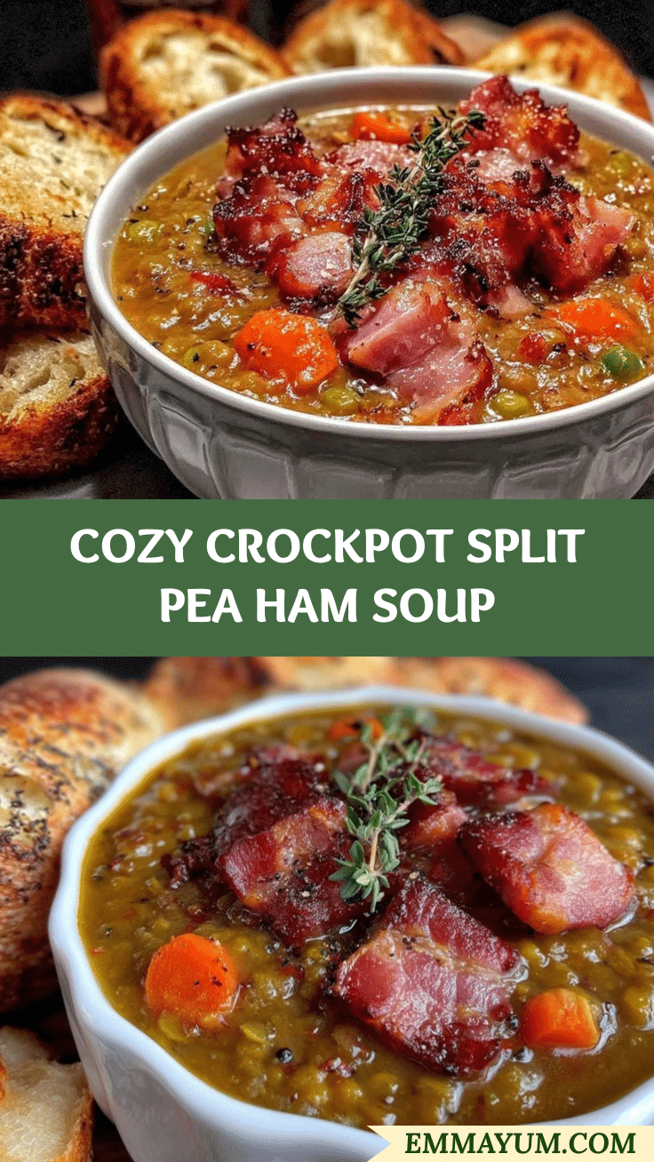 split pea ham soup crockpot recipe