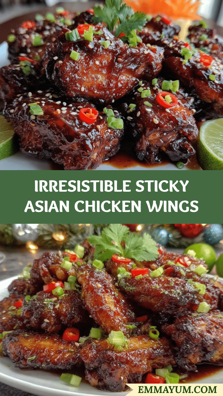 sticky Asian chicken wings recipe