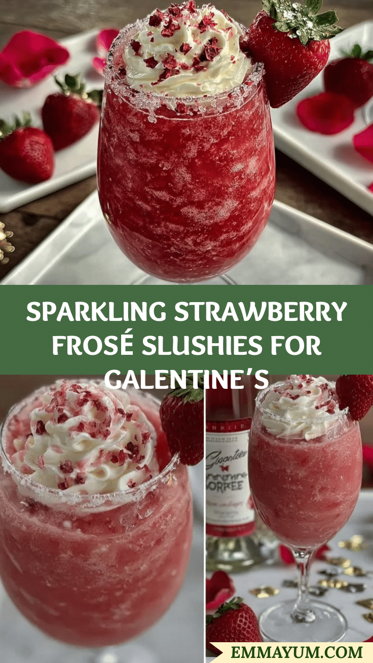 Strawberry Frosé Slushies recipe