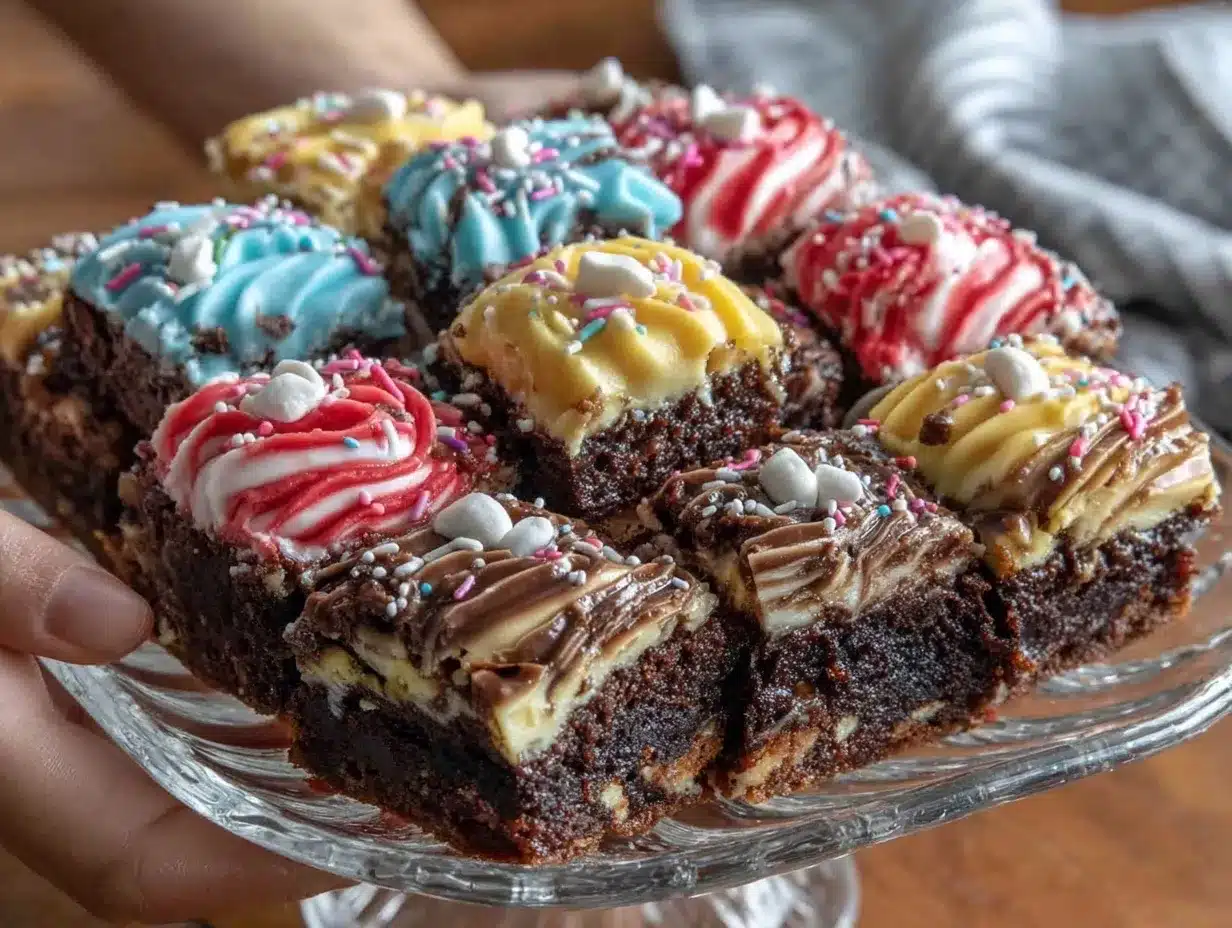 Super Bowl Brownie Bites preparation steps