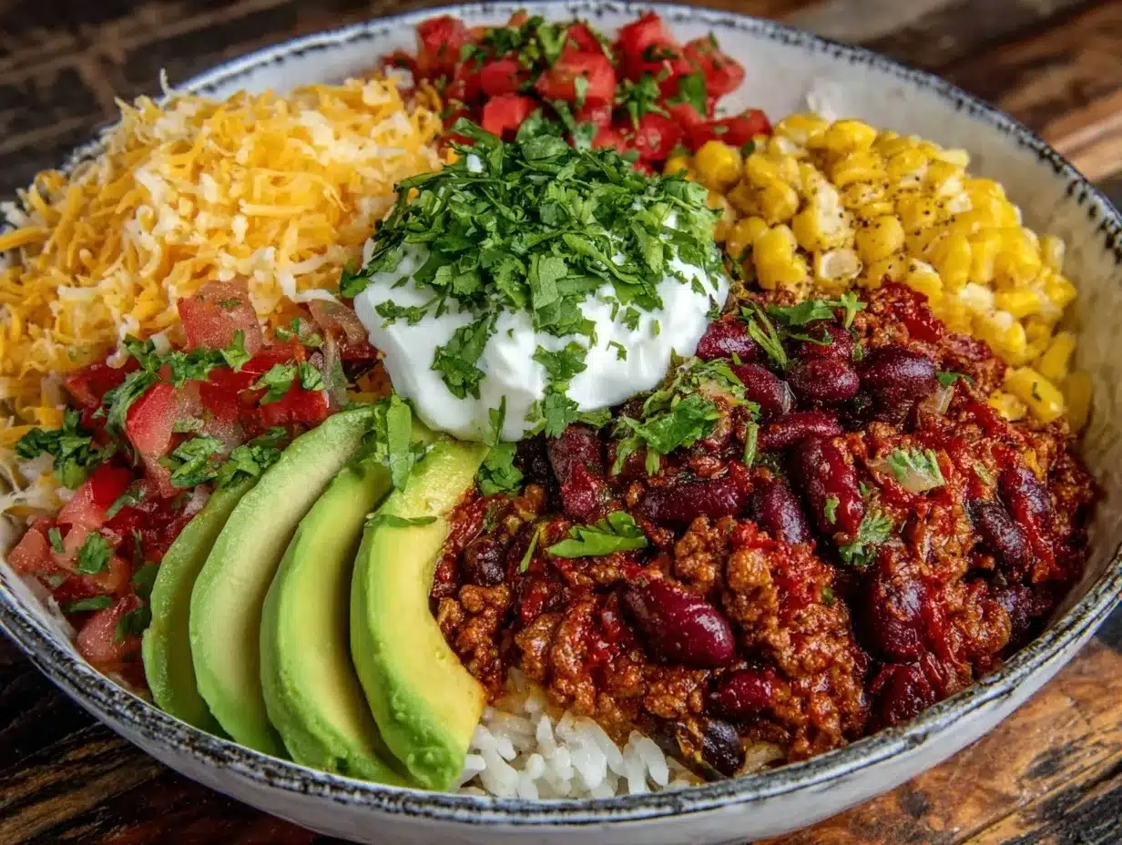 taco rice bowl preparation steps
