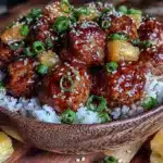 Teriyaki Pineapple Meatballs - featured image