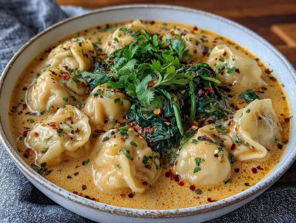 Thai Coconut Dumpling Soup - featured image