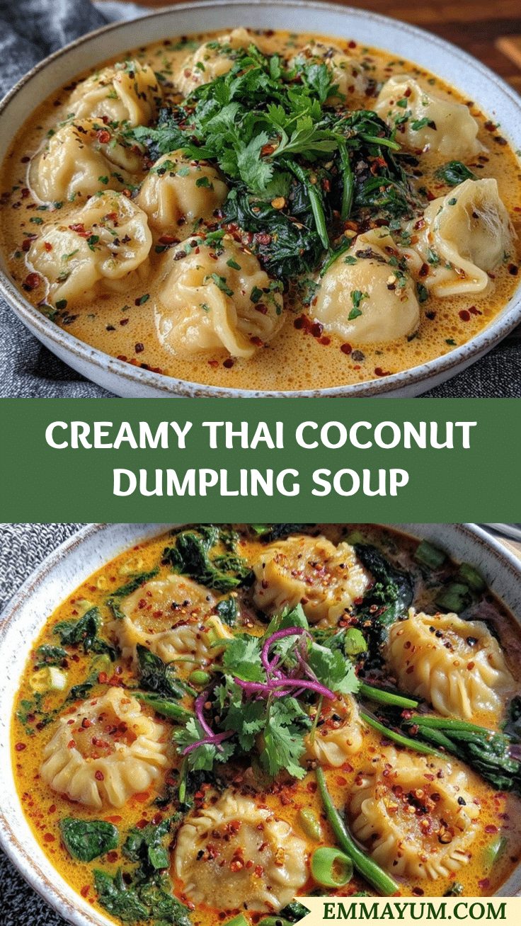 Thai Coconut Dumpling Soup recipe